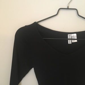 Basic long sleeve cropped tee